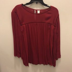 Burgundy old navy top